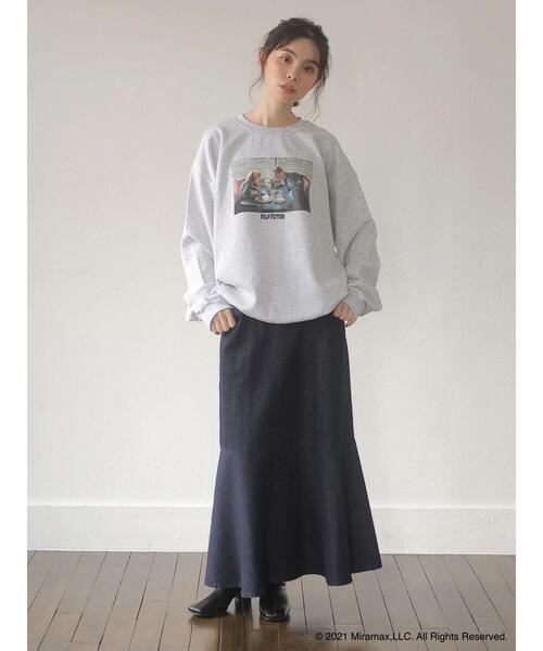 Green Parks(グリーンパークス)の「■PULP FICTION パンプキン&ハニースウェット*(スウェット・レディース・グレー・FREE)」の2枚目の写真