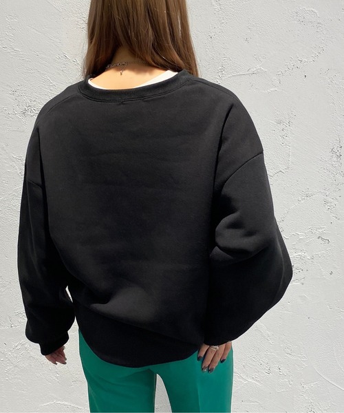 apres jour mignon(アプレジュールミニョン)の「ハーフジップスウェット【ZOZOTOWN限定アイテム】(スウェット・レディース・ナチュラル/グリーン/ブラック・X-LARGE/フリー)」の6枚目の写真