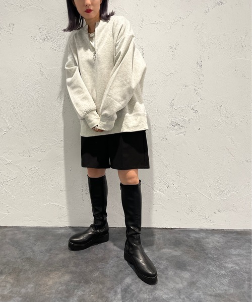 apres jour mignon(アプレジュールミニョン)の「ハーフジップスウェット【ZOZOTOWN限定アイテム】(スウェット・レディース・ナチュラル/グリーン/ブラック・X-LARGE/フリー)」の15枚目の写真