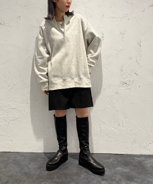 apres jour mignon(アプレジュールミニョン)の「ハーフジップスウェット【ZOZOTOWN限定アイテム】(スウェット・レディース・ナチュラル/グリーン/ブラック・X-LARGE/フリー)」の17枚目の写真