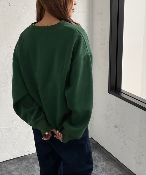 apres jour mignon(アプレジュールミニョン)の「ハーフジップスウェット【ZOZOTOWN限定アイテム】(スウェット・レディース・ナチュラル/グリーン/ブラック・X-LARGE/フリー)」の20枚目の写真