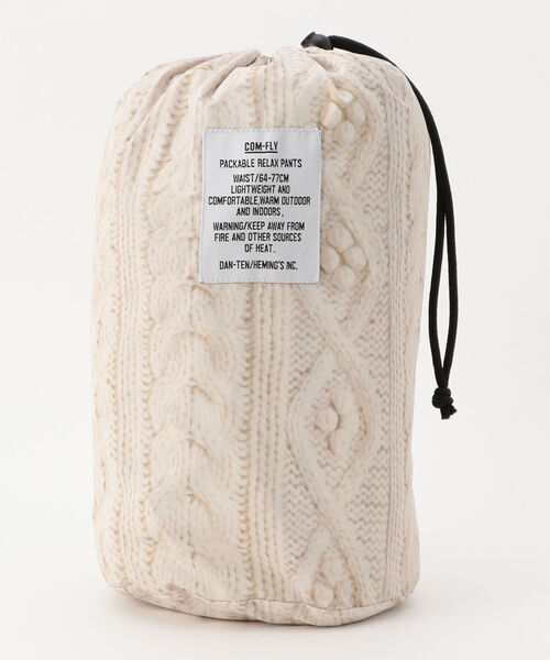 FREDY&GLOSTER（フレディアンドグロスター）の「【WEB限定】【DAN-TEN/ダンテン】コンフリーパッカブルリラックスパンツ（その他パンツ・レディース・ベージュ/ブラウン・FREE）」の5枚目の写真