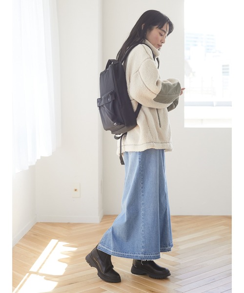 Green　Parks（グリーンパークス）の「ボアショートブルゾン＊（ブルゾン・レディース・アイボリー/キャメル/チャコールグレー・FREE）」の6枚目の写真