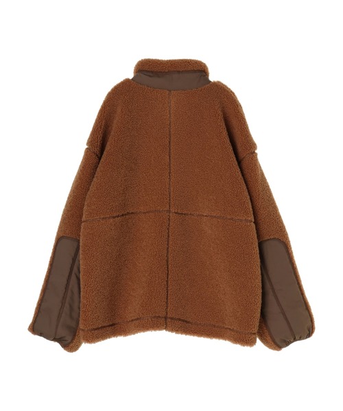 Green　Parks（グリーンパークス）の「ボアショートブルゾン＊（ブルゾン・レディース・アイボリー/キャメル/チャコールグレー・FREE）」の17枚目の写真