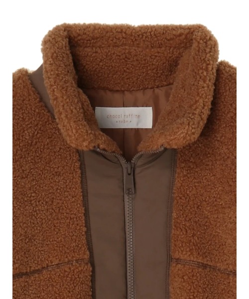 Green　Parks（グリーンパークス）の「ボアショートブルゾン＊（ブルゾン・レディース・アイボリー/キャメル/チャコールグレー・FREE）」の18枚目の写真