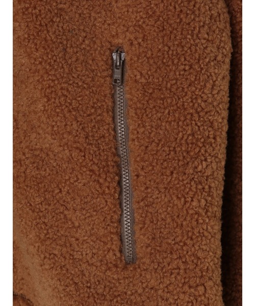 Green　Parks（グリーンパークス）の「ボアショートブルゾン＊（ブルゾン・レディース・アイボリー/キャメル/チャコールグレー・FREE）」の21枚目の写真