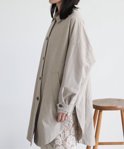 MJUKA.（ミューカ）の「ORIHIMEDAKI DYEING WIDE SHILHOUETTE COAT（その他アウター・レディース・ベージュ/ブラウン・FREE）」の12枚目の写真