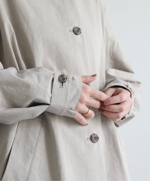 MJUKA.（ミューカ）の「ORIHIMEDAKI DYEING WIDE SHILHOUETTE COAT（その他アウター・レディース・ベージュ/ブラウン・FREE）」の16枚目の写真