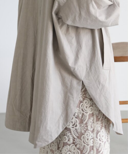 MJUKA.（ミューカ）の「ORIHIMEDAKI DYEING WIDE SHILHOUETTE COAT（その他アウター・レディース・ベージュ/ブラウン・FREE）」の18枚目の写真