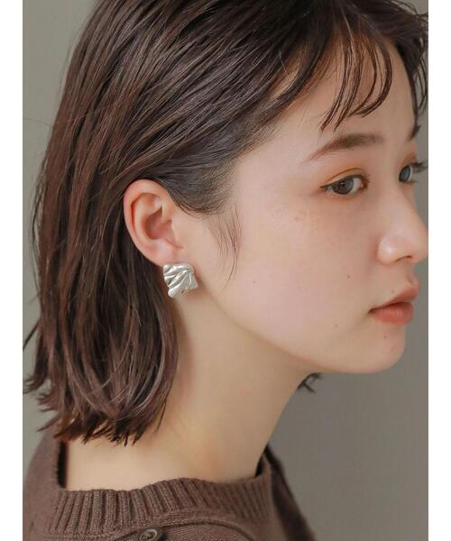 AMERICAN HOLIC(アメリカンホリック)の「テクスチャーメタルアシメピアス(ピアス(両耳用)・レディース・シルバー/ゴールド・FREE)」の10枚目の写真