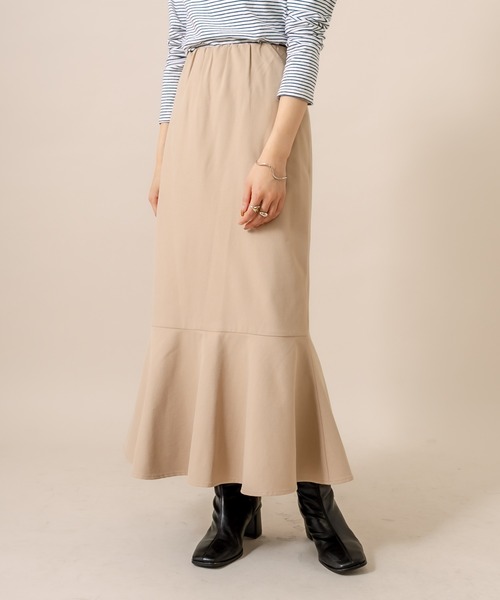 mline（エムライン）の「[mline] WEB限定 2WAYマーメイドスカート（スカート・レディース・ベージュ/アイボリー/ブラック・2/1）」の3枚目の写真