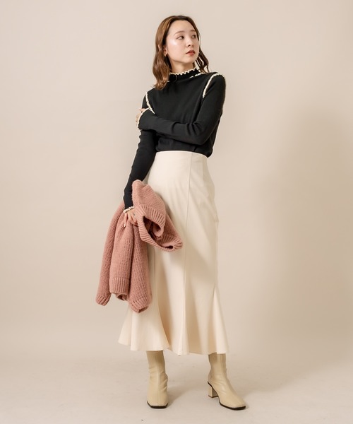 mline（エムライン）の「[mline] WEB限定 2WAYマーメイドスカート（スカート・レディース・ベージュ/アイボリー/ブラック・2/1）」の16枚目の写真