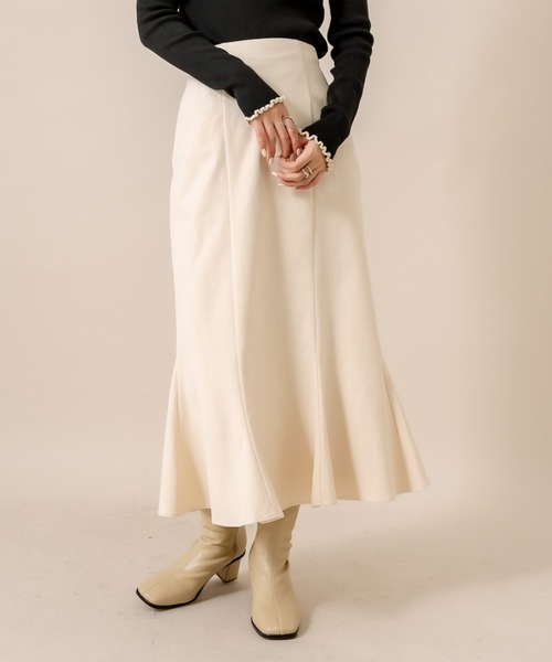 mline（エムライン）の「[mline] WEB限定 2WAYマーメイドスカート（スカート・レディース・ベージュ/アイボリー/ブラック・2/1）」の13枚目の写真