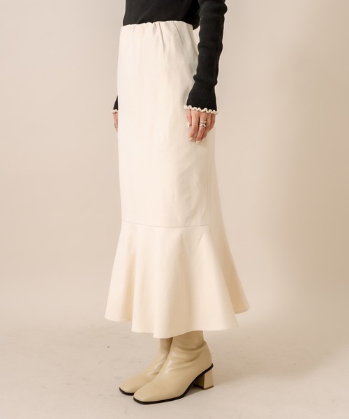 mline（エムライン）の「[mline] WEB限定 2WAYマーメイドスカート（スカート・レディース・ベージュ/アイボリー/ブラック・2/1）」の7枚目の写真