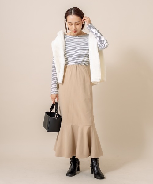 mline（エムライン）の「[mline] WEB限定 2WAYマーメイドスカート（スカート・レディース・ベージュ/アイボリー/ブラック・2/1）」の11枚目の写真