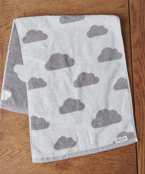 BIRTHDAY BAR（バースデイバー）の「cloud 雲柄 フェイスタオル（タオル・レディース・グレー/ブルー・フリー）」の5枚目の写真