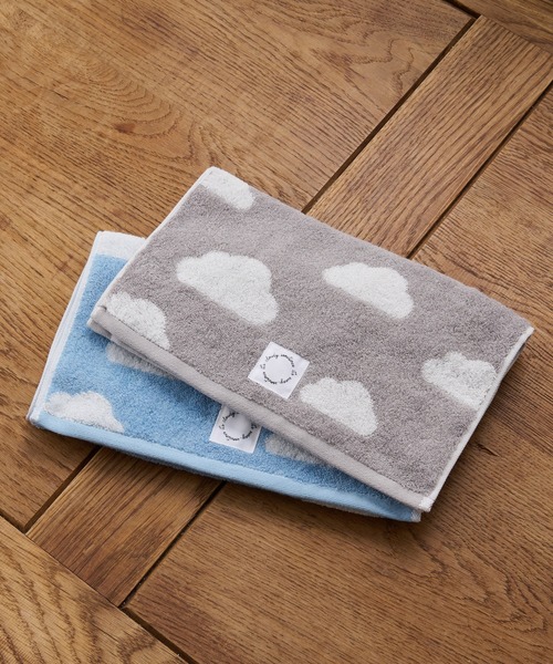 BIRTHDAY BAR（バースデイバー）の「cloud 雲柄 フェイスタオル（タオル・レディース・グレー/ブルー・フリー）」の6枚目の写真