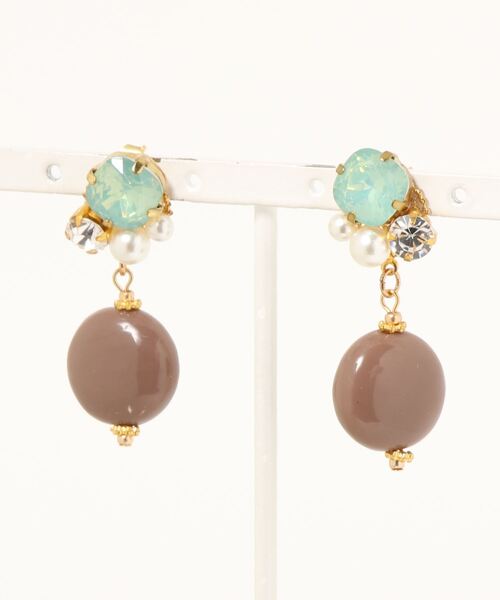 tone(トーン)の「【LoveAmooN】pampasglassbijou (MA)(ピアス(両耳用)・レディース・ゴールド・FREE)」の2枚目の写真