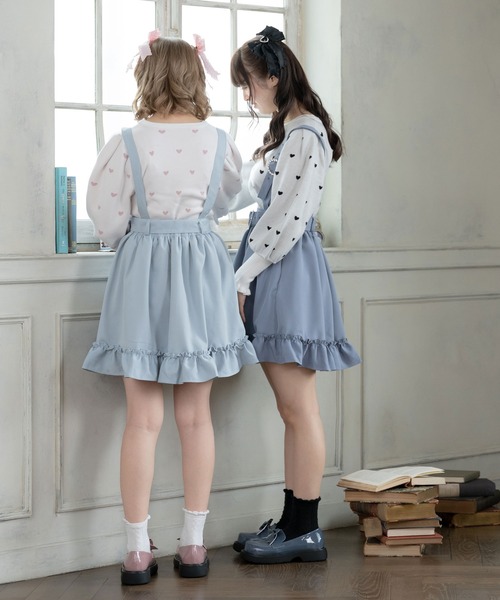 DearMyLove(ディアマイラブ)の「ハートボリューム袖ニットトップス(ニット/セーター・レディース・サックスブルー/ホワイト/ブラック×ピンク/オフホワイト/ブラック×ホワイト/ベビーピンク・LARGE/X-LARGE/MEDIUM)」の18枚目の写真