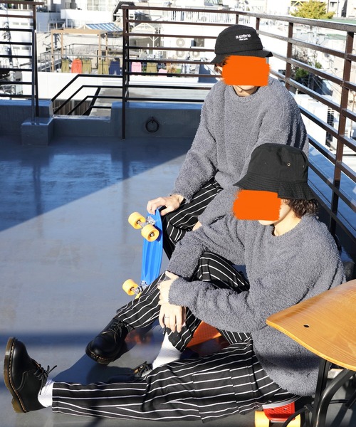 8(eight)(エイト)の「モコモコクルーニットニット(ニット/セーター・メンズ・グレイッシュベージュ/チャコール・MEDIUM/LARGE)」の15枚目の写真