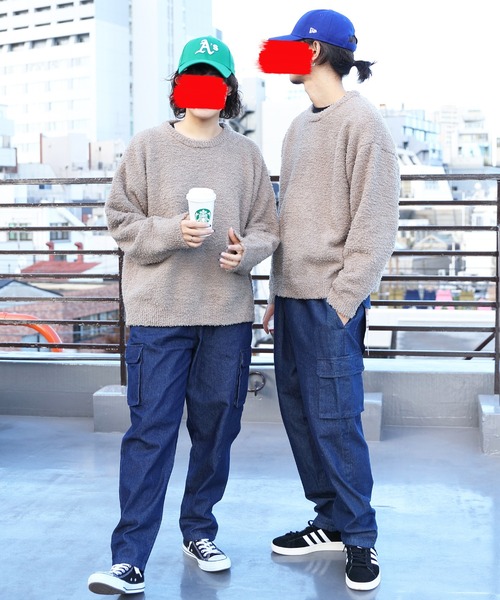 8(eight)(エイト)の「モコモコクルーニットニット(ニット/セーター・メンズ・グレイッシュベージュ/チャコール・MEDIUM/LARGE)」の13枚目の写真