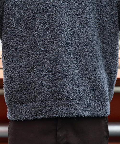 8(eight)(エイト)の「モコモコクルーニットニット(ニット/セーター・メンズ・グレイッシュベージュ/チャコール・MEDIUM/LARGE)」の10枚目の写真
