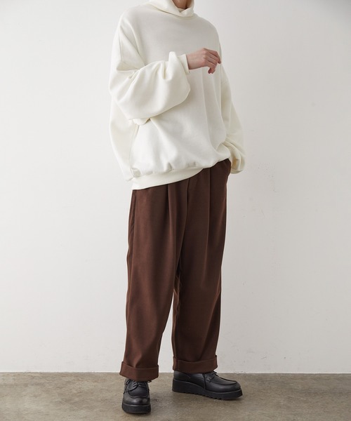 JUNRED(ジュンレッド)の「【tai×JUNRed】モイストタッチワイドテーパードパンツ(スラックス・メンズ・チャコールグレー/ブラウン/グレー・S/M/L)」の13枚目の写真