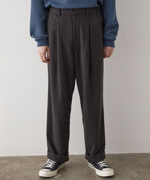 JUNRED(ジュンレッド)の「【tai×JUNRed】モイストタッチワイドテーパードパンツ(スラックス・メンズ・チャコールグレー/ブラウン/グレー・S/M/L)」の16枚目の写真