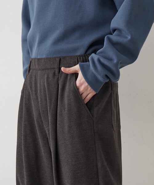 JUNRED(ジュンレッド)の「【tai×JUNRed】モイストタッチワイドテーパードパンツ(スラックス・メンズ・チャコールグレー/ブラウン/グレー・S/M/L)」の20枚目の写真