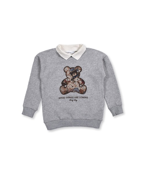 セール Slapslip くま襟付きパッチ裏毛トレーナー 80 130 スウェット Slap Slip スラップスリップ のファッション通販 Zozotown