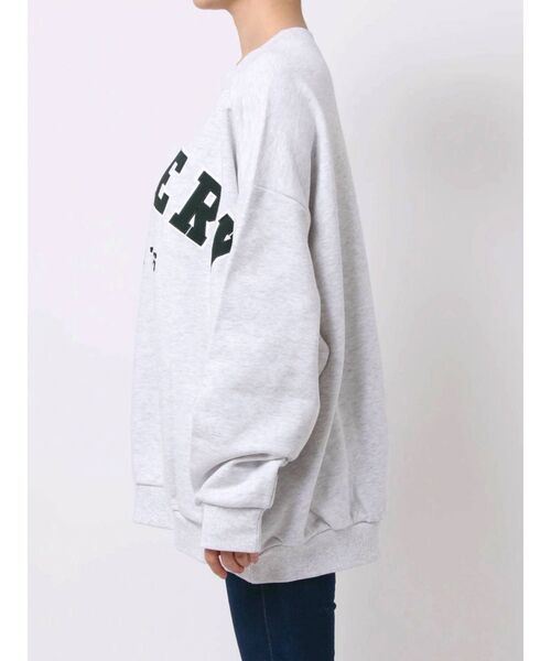 GYDA（ジェイダ）の「BRAVERYスウェットTOPS（Tシャツ/カットソー・レディース・ライトグレー/チャコールグレー/ベージュ・FREE）」の19枚目の写真