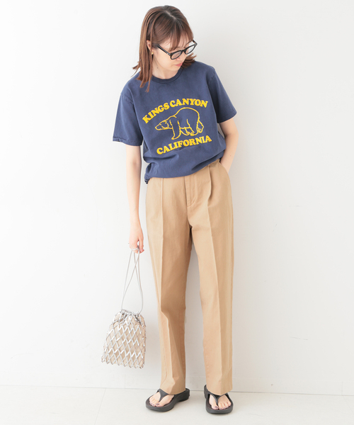 SLOBE IENA（スローブイエナ）の「チノタックスリムストレートスラックス◆（スラックス・レディース・ホワイト/ベージュ/ピンク系その他・34/36/38）」の13枚目の写真