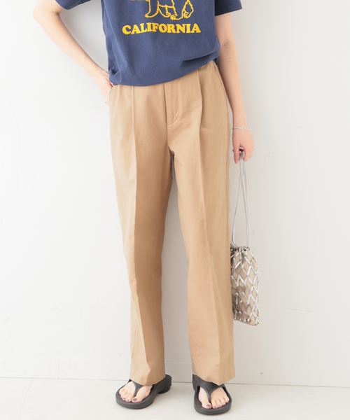 SLOBE IENA（スローブイエナ）の「チノタックスリムストレートスラックス◆（スラックス・レディース・ホワイト/ベージュ/ピンク系その他・34/36/38）」の15枚目の写真