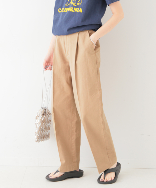 SLOBE IENA（スローブイエナ）の「チノタックスリムストレートスラックス◆（スラックス・レディース・ホワイト/ベージュ/ピンク系その他・34/36/38）」の16枚目の写真