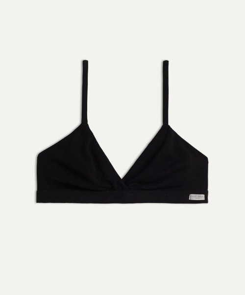 Intimissimi（インティミッシミ）の「Emma ナチュラルコットン トライアングルブラ 【オンライン限定・ノンワイヤー・パッドなし・蒸れにくい・ナチュラル・盛らない】（ブラジャー・レディース・ブラック/ベージュ/ヘザーグレー/ヘザーチャコール/ホワイト・70B/75C/80B/75B/80C/85B）」の6枚目の写真