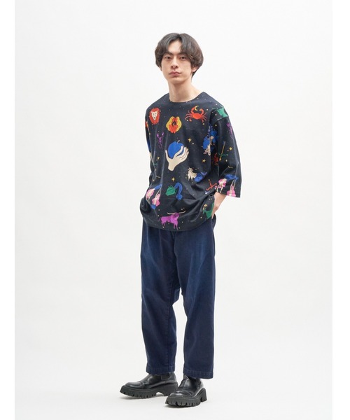 BOHEMIANS（ボヘミアンズ）の「BOHEMIANS/ボヘミアンズ　HOROSCOPE SMOOTH 8-SLEEVE TEE　BT-278　ホロスコープスムース8分袖ティー（Tシャツ/カットソー・レディース・ブラック・SMALL/MEDIUM/LARGE）」の10枚目の写真