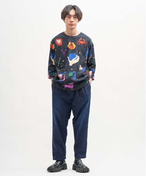 BOHEMIANS（ボヘミアンズ）の「BOHEMIANS/ボヘミアンズ　HOROSCOPE SMOOTH 8-SLEEVE TEE　BT-278　ホロスコープスムース8分袖ティー（Tシャツ/カットソー・レディース・ブラック・SMALL/MEDIUM/LARGE）」の9枚目の写真