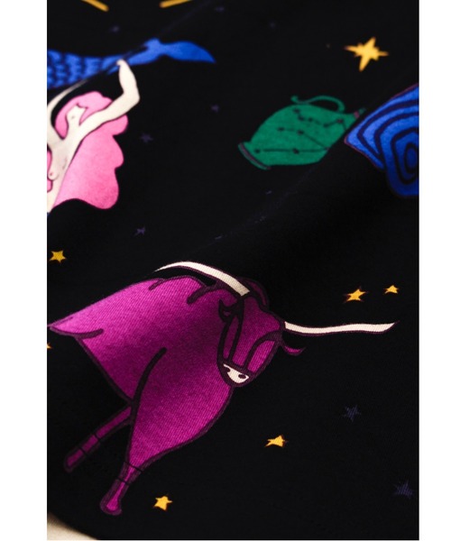 BOHEMIANS（ボヘミアンズ）の「BOHEMIANS/ボヘミアンズ　HOROSCOPE SMOOTH 8-SLEEVE TEE　BT-278　ホロスコープスムース8分袖ティー（Tシャツ/カットソー・レディース・ブラック・SMALL/MEDIUM/LARGE）」の8枚目の写真