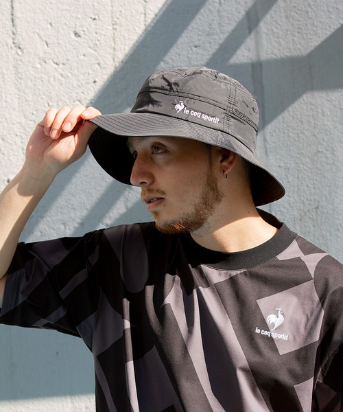 le coq sportif（ルコックスポルティフ）の「ポケッタブルハット メンズ レディース ユニセックス アクセサリー 小物 キャップ 帽子 トレーニング トレーニングウェア スポーツウェア（ハット・メンズ・ブラック/ベージュ/ネイビー・F）」の13枚目の写真
