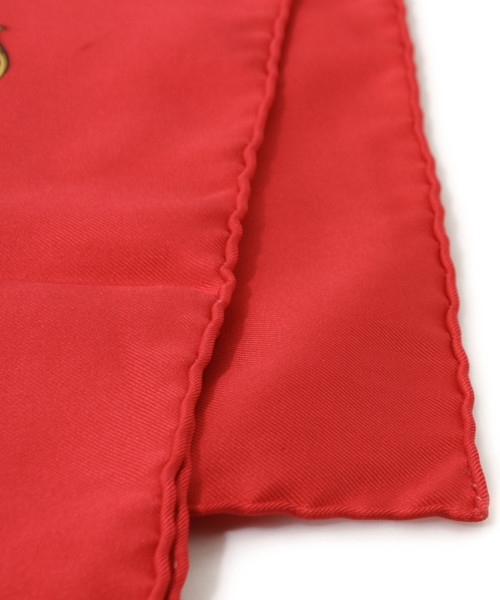 HERMES（エルメス）の「LA PROMENADE DE LONGCHAMPS カレ（バンダナ/スカーフ・レディース・レッド・-）」の4枚目の写真