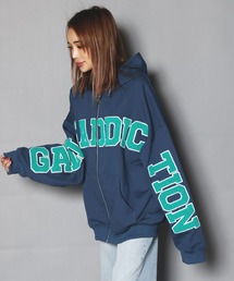 GALLIS ADDICTION | GA SAGARA-LOGO ZIP HOODIE/サガラ ワッペン ジップパーカー(パーカー)