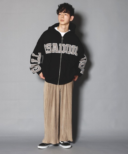 GALLIS ADDICTION（ガリスアディクション）の「GA SAGARA-LOGO ZIP HOODIE/サガラ ワッペン ジップパーカー（パーカー・レディース・ブラック/ライトグレー/ブルー・M/L）」の20枚目の写真