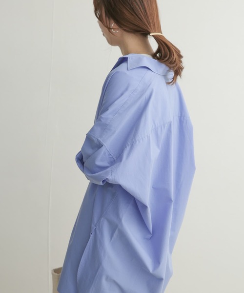 URBAN RESEARCH DOORS(アーバンリサーチドアーズ)の「コットンビッグシャツ(シャツ/ブラウス・レディース・ライトグレー/ピンク/ブルー・1)」の18枚目の写真