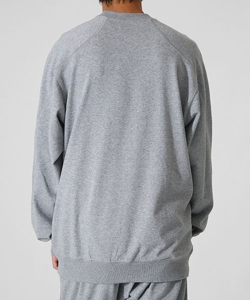 and wander（アンドワンダー）の「and wander / アンドワンダー：sweat crew：5741284002[PIE]（スウェット・メンズ・グレー・4/3/5）」の4枚目の写真
