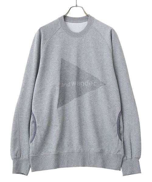 and wander（アンドワンダー）の「and wander / アンドワンダー：sweat crew：5741284002[PIE]（スウェット・メンズ・グレー・4/3/5）」の13枚目の写真