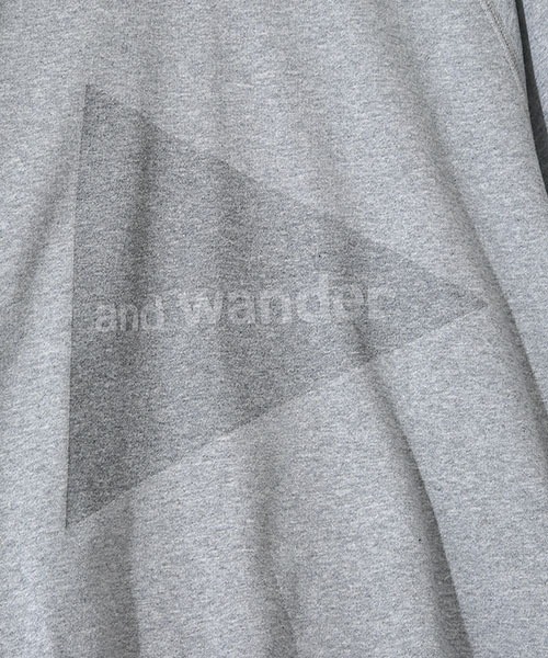 and wander（アンドワンダー）の「and wander / アンドワンダー：sweat crew：5741284002[PIE]（スウェット・メンズ・グレー・4/3/5）」の10枚目の写真