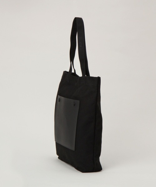 RAGEBLUE（レイジブルー）の「レザーキリカエ/キャンバストートバッグ/264947（トートバッグ・メンズ・ブラック/ダークグレー・FREE）」の7枚目の写真