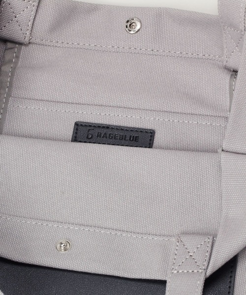 RAGEBLUE（レイジブルー）の「レザーキリカエ/キャンバストートバッグ/264947（トートバッグ・メンズ・ブラック/ダークグレー・FREE）」の15枚目の写真