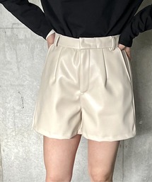 one way | 【oneway Jeans】フェイクレザーショートパンツ(その他パンツ)