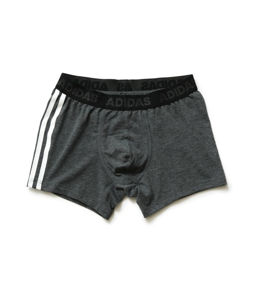 adidas(アディダス)の「【adidas/アディダス】3ストライプ ボクサーブリーフ(ボクサーパンツ)(ボクサーパンツ・メンズ・グレー/ワイン/ネイビー/ブラック・MEDIUM/LARGE)」の1枚目の写真